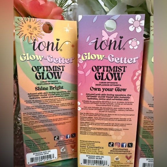 🆕🪷 IONI LIMITED EDITION “BERRY BLISS” & “OCEAN DEW” 3-PIECE FACIAL MIST SET. NEW - Picture 10 of 10